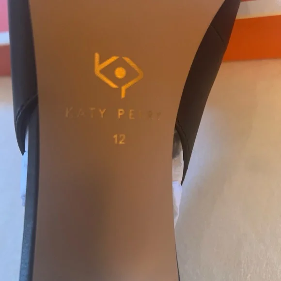 Katy Perry Collection Sz 12 Oceanview Slingback Coffee Soft Faux Nappa Gold Heel - Picture 8 of 9